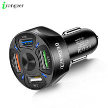Universal Car Charger For Phone Quick Charge 3.0 Fast Charging in car 4 Port USB Phone Charger For Samsung S9 S10 iPhone 11 Pro 2024 - buy cheap