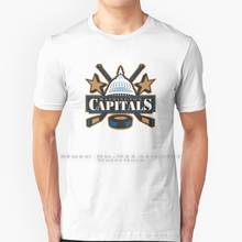Camiseta Vintage 100% de algodón puro con Logo antiguo clásico de Capitals-DC 2024 - compra barato