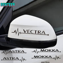 2 шт наклейки на зеркало заднего вида автомобиля для Opel OPC Astra Insignia Corsa Mokka Vectra Авто Декор Аксессуары 2024 - купить недорого