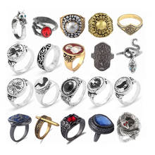 Кольца из серии «Игры Dark Souls» для мужчин, значок со шрамом демона хавела, металлическое кольцо фанатов, кольцо в стиле панк, ювелирные изделия для косплея, подарок 2024 - купить недорого