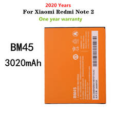 BM45 Replacement Battery For Xiaomi Redmi Note 2 Redrice note2 Phone Battery 3020mAh High Capacity Batteries 2024 - buy cheap