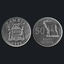Lepining-monedas de colección de 50 Egwee, 1992 reales, originales, auténticos, Unc 2024 - compra barato