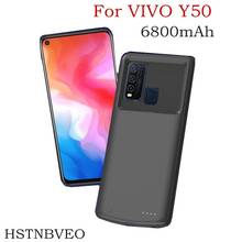 Hstnbevo 6800mah para vivo y50 capa de bateria, portátil, power bank, capa de carregamento inteligente para vivo y50, capa de carregador de bateria 2024 - compre barato