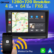 8" 1280*720P Android 10 Car Multimedia Player For Porsche 911 997 Cayman Boxster 987 2005-2008 Wireless Carplay PX6 4G+64G HDMI 2024 - buy cheap