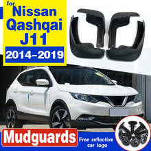 Front Rear Set Molded Car Mud Flaps For Nissan Qashqai J11 2014-2019 2016 2017 Mudflaps Splash Guards Mud Flap Mudguards Fender 2024 - buy cheap