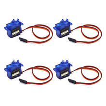 4pcs SG90 Micro Servo Motor Mini Servo SG90 9g Servo Kit Compatible with Arduino RC Helicopter Airplane Car Boat Robot with cabl 2024 - buy cheap
