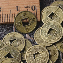 100Pcs Chinese Feng Shui Lucky Ching Ancient Coins set Educational Ten emperors Antique Fortune Money Coin Luck Fortune Wealth 2024 - buy cheap