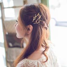 Pinzas para el pelo Vintage para mujer, horquillas de rama de aleación para niña, horquillas para mujer, diadema de Metal elegante, accesorios para el cabello 2024 - compra barato