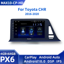 Android10.0 автомобильное радио для Toyota C-HR 2016 2017 2018 мультимедийный плеер GPS Navi DSP CarPlay 1280*720 IPS экран 4 Гб + 64 Гб TDA7850 2024 - купить недорого