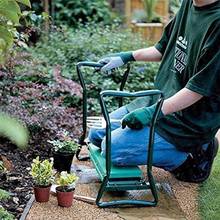 Asiento plegable de jardín para hombre y mujer, taburete de acero inoxidable, sillas con bolsillo lateral, herramientas de jardinería multifuncionales para exteriores 2024 - compra barato