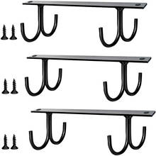 Big deal Under Cabinet Mug Rack, Mug Organizer Rack Cup Holder Under Shelf 12 Hanging Hooks Rack 3 Pack 2024 - buy cheap