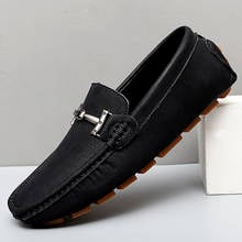 Men Shoes Genuine Leather Fashion Casual Slip on Formal Loafers Men Moccasins Luxury Shoes Designers Male Driving Shoes Flat Man 2024 - buy cheap