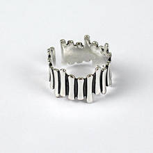 Модный винтажный, с серебряным покрытием анти-аллергические геометрические кольца для женщин ювелирные изделия регулируемый размер палец помолвка античное кольцо 2024 - купить недорого