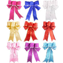 25cm bowknot árvore de natal decoração natal ornamento festa casa decoração de casamento artigos de natal 2024 - compre barato