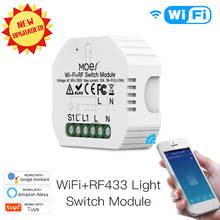 2 Gang Smart WiFi RF433 Switch Module Smart Life/Tuya APP RF Remote Control Works with Alexa Google Home 1/2 Way Dropship 2024 - buy cheap