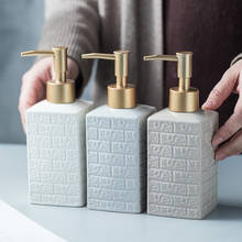 Banheiro de luxo nórdico vaso sanitário loção cerâmica garrafa sub-engarrafamento chuveiro gel mão sabão shampoo garrafa de água 2024 - compre barato