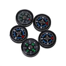 5 pçs 18mm portátil mini compasso de acampamento viagem caminhadas guider survival compass 2024 - compre barato