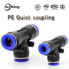 PE 3Way T shaped Tee Pneumatic 10mm 8mm 12mm 6mm 4mm 16mm OD Hose Tube Push In Air Gas Fitting Quick Fittings Connector Adapters 2024 - buy cheap