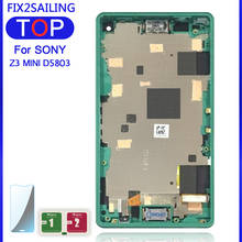 100% протестированный для SONY Xperia Z3 Compact дисплей протестирован для SONY Xperia Z3 Compact ЖК-сенсорный экран с рамкой Z3 Mini D5803 D5833 2024 - купить недорого