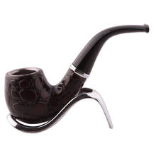 Classic Resin Smoking Pipes Tobacco Cigar Cigarettes Handle Smoke Pipe Ebony Tobacco Holder Gift Smoking Accessories 2024 - buy cheap