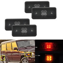 4pc Smoked Lens LED Side Marker Light Turn Signal Lamp For Mercedes Benz G-Class G500 G550 G55 G63 2002-2010 2011 2012 2013 2014 2024 - buy cheap