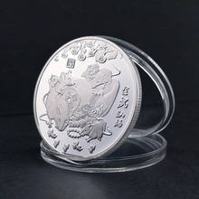 2020 ano de rat comemorativas moedas de moeda colecionáveis presente de ano novo ouro prata chapeado moedas decoração para casa arte artesanato presente 2024 - compre barato