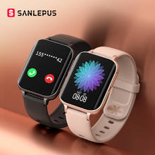 Sanlepus-novo relógio inteligente masculino e feminino, smartwatch à prova d'água com reprodutor de mp3 para android, ios, oppo, vivo, huawei, 2021 2024 - compre barato