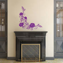 Rose Flowers Wall Stickers Home Decor Living Room Bedroom Wall Art Murals Decoration 2024 - buy cheap