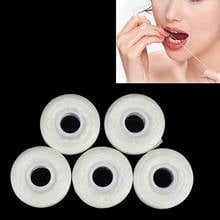 1 Roll /5 Rolls 50m Dental Flosser Oral Hygiene Teeth Cleaning Dental Floss Spool Wax Mint Toothpick Teeth Flosser Dental Care 2024 - buy cheap