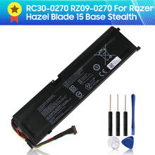 Аутентичные RC30-0270 батареи для ноутбука RZ09-0270 Razer Hazel Blade 15 Base Stealth 2018 Series 4221mAh Сменный аккумулятор + инструмент 2024 - купить недорого