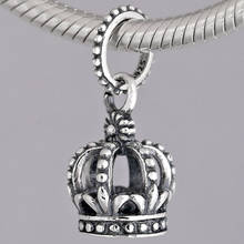 Original Vintage Noble Splendor Crown Pendant Beads Fit 925 Sterling Silver Bead Charm Bracelet Bangle Jewelry 2024 - buy cheap