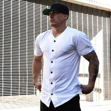 New Brand Mens Workout Fashion Oversize Fashion Short Sleeve Mesh Shirt Fitness Clothing Bodybuilding Sports Trend Casual Shirts 2024 - buy cheap