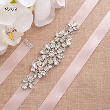 NZUK Sliver Bridal belts Wedding Belt Luxury Pearls sashes satin belt for Bridal Wedding Accessories cinturon joya mujer 2024 - buy cheap