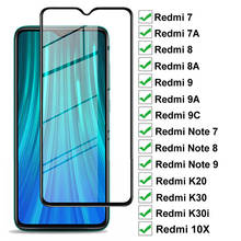 Защитное стекло 9D для Xiaomi Redmi 9A, 9C, 7A, 8A, 10X, K20, K30 Pro, K30i, Redmi Note 8T, 9S, 7, 8, 9 Pro Max 2024 - купить недорого