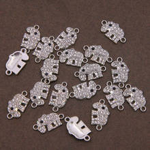 Collar de elefante de cristal, accesorio de joyería, hecho a mano, bricolaje, 6 uds. 2024 - compra barato