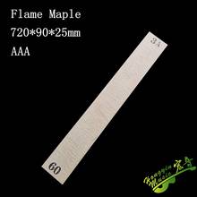 720*90*24mm Flame maple Guitar Neck High Quality Wood Electric guitar neck DIY Handmade Guitar Accessories 2024 - buy cheap
