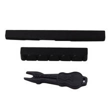 6 String Classical Guitar Bone 80mm Bridge Saddle and 52mm Nut + Pins Puller Made of Ebony （For Classical ） 2024 - buy cheap