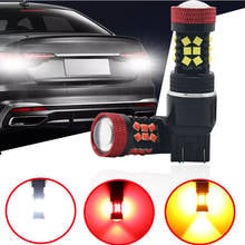 10pcs Canbus T20 7440 LED W21/5W W21W Bulbs 30-SMD 1200LM 12V Car LED Turn Signal Reverse Brake Light Bulb HD No Error 2024 - buy cheap