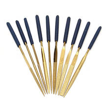 10Pcs Titanium Diamond Coating Needle Flat File Set Metal Working Craft Tools 2024 - buy cheap