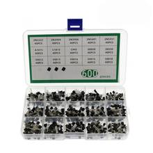 Conjunto de Triodos de Metal, Kit de caja de surtido de transistores de Metal de 600 Uds. TO-92, 15 valor X 40 Uds. 2024 - compra barato