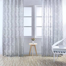 100x270cm Leaf Curtain Drape Blinds Gauze Curtain Door Room Divider Gray for Kitchen Bedroom Living Room Dining Room 2024 - buy cheap