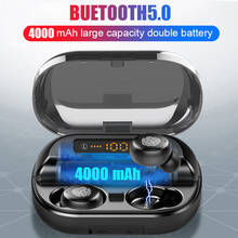 TWS 5.0 Bluetooth 9D Stereo Earphone Wireless Earphones Touch Control IPX7 Waterproof Earphones 4000 mAh Power Bank Phone Holder 2024 - buy cheap