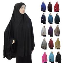 Ramadan Muslim Prayer Garment Hijab Long Khimar Women Niqab Eid Islam Turkey Namaz Burka Musulman Jurken Jilbab Djellaba Hijabs 2024 - buy cheap