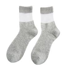 Calcetines ahuecados de algodón suave y cómoda para mujer, medias transparentes de color negro, gris y blanco 2024 - compra barato