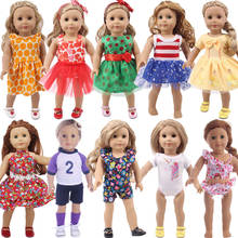 Roupas de boneca reborn, roupas de boneca americana de 18 polegadas, o melhor presente para uma geração de meninas, brinquedos infantis 2024 - compre barato