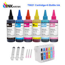 INKARENA tinta Dye impresión Kit de recarga + T0821N T0821 cartucho de tinta para Epson Stylus Photo TX650 TX659 700W 710W 800FW Artisan 1410 2024 - compra barato