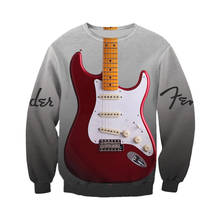 Mens New Fashion Sweatshirt Electric Guitar Classic 3D Printed Harajuku Casual Hoodies Unisex Hip-hop Zipper Hoodies WY0155 2024 - buy cheap