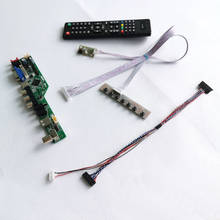 Controle para notebook, ltn156at05 1366*768, usb, vga, rf remoto, 15.6 polegadas, lvds 40pin, wled, com placa de controle de exibição, kit diy 2024 - compre barato