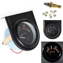 Universal 2" 52mm LED Light Car Pointer Oil Temperature Temp Gauge 50 - 150℃ New 2024 - buy cheap