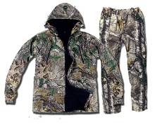 Autumn Winter Warm Hunting Clothes Bird Watching Fishing Cloth Outdoor Bionic Camo Ghillie Suit Sniper Hunting Camouflage Cloth 2024 - buy cheap